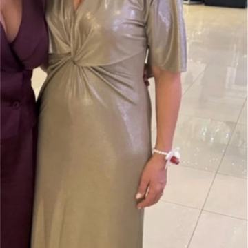 Lauren Ralph Večernja haljina - Zlatna