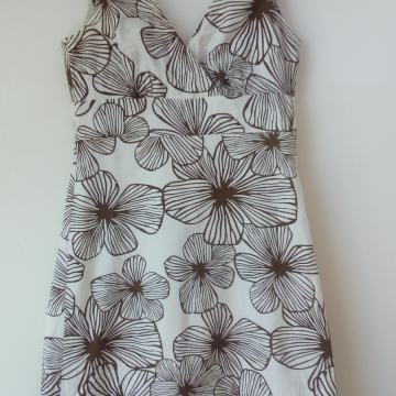 Ljetna bijela haljina lan 36 38  Esprit