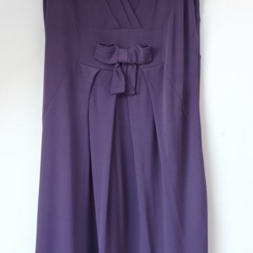Ljubičasta midi haljina viskoza 38