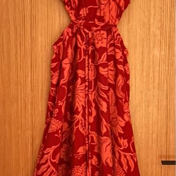 MANGO - crveno ružičasta Maxi haljina - XS