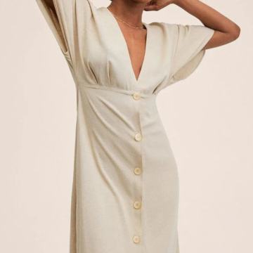 Mango lanena haljina