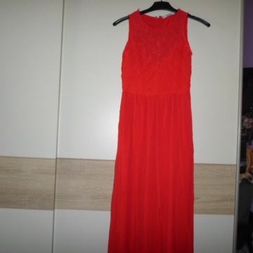 Mango maxi jarko crvena haljina, vel.S