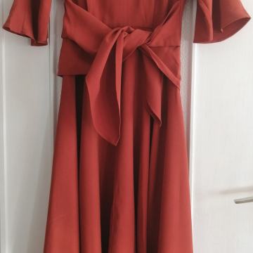 Mango Suit haljina boje terracotte