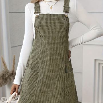 MASLINASTO ZELENA HALJINA OD SAMTA VEL. 38 - NOVO