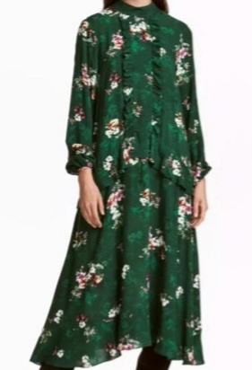 CVIJETNA MIDIHALJINA! SAVRŠENA PRILIKA!KOMADNENOŠEN!PRIRODNI MATERIJAL