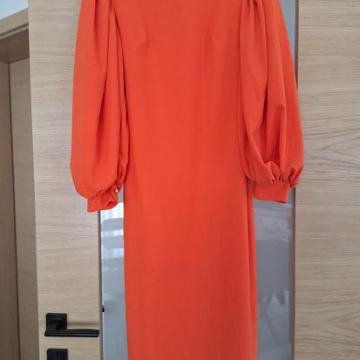 Midi narančasta haljina, vel.S/M