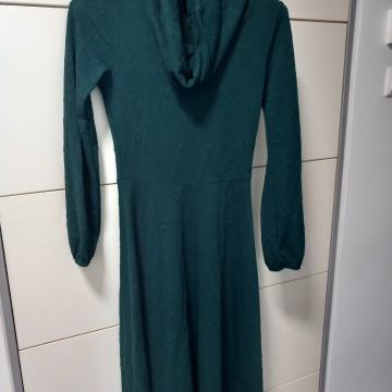 Midi tamnozelena haljina