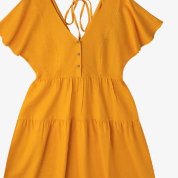 Narančasta haljina u vel.38,40,42 - NOVO