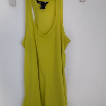 Neon žuta majica bez rukava HM xs