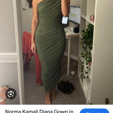 NORMA KAMALI DIANA GOWN CELADON - Nova haljina