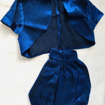 OTMJENA KRALJEVSKO PLAVA HALJINA, vel.36 + BOLERO