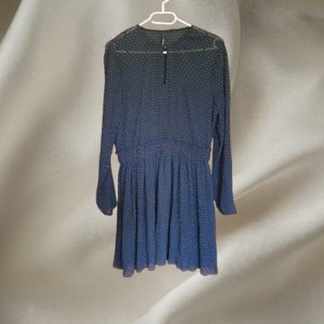 Pepe Jeans polka dot tamnoplava haljina veličina M