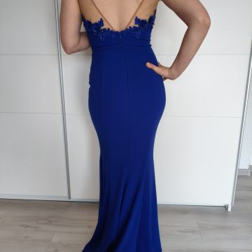 Plava elegantna haljina