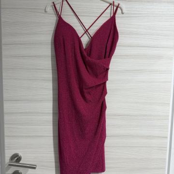 Roza šljokičasta svečana haljina