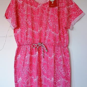 Ružičasta pamučna haljina