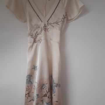 Satenska cvjetna floral haljina 36 Vila