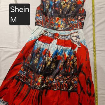 Shein crvena haljina