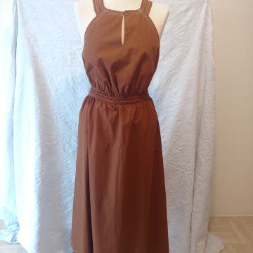 Smeđa haljina bez rukava Monoprix, vel. 36