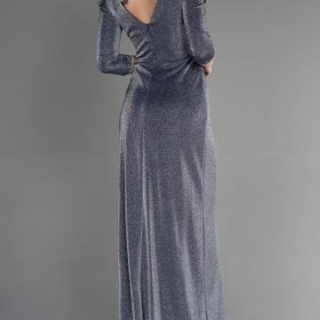 Srebrna chic vecernja haljna