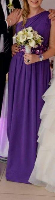 Svečana duga haljina (ljubičasta) veličina M