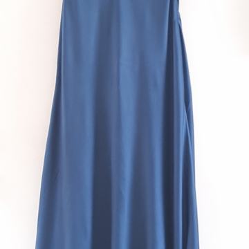 Svečana satenska plava haljina 38