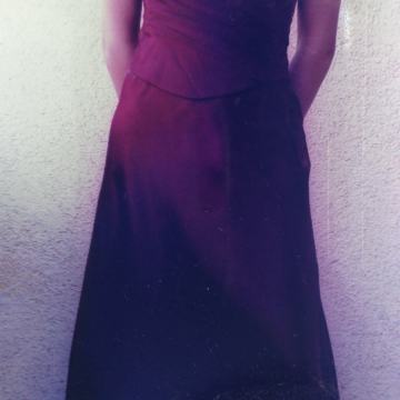 Svečana maturalna crvena bordo haljina