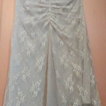 Svečana zlatna haljina čipka MANGO 36 38