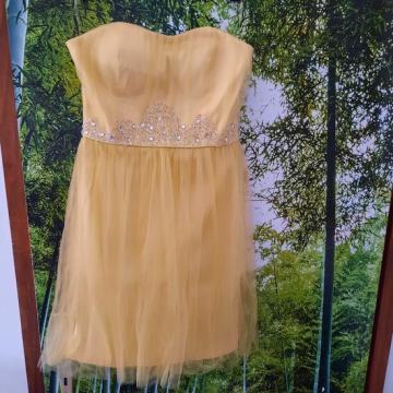 Svečana žuta haljina NOVO