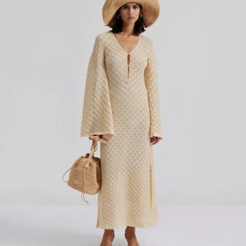 Malina SYLVIE MAXI KAFTAN HALJINA XXS Vanila NOVO Rč 36 RATA PRILIKA!