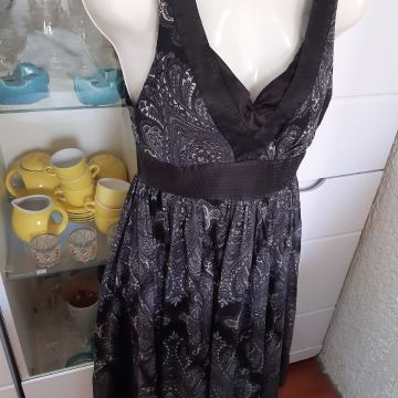 TALIJANSKA SIVA CVJETNA SVILENA HALJINA M