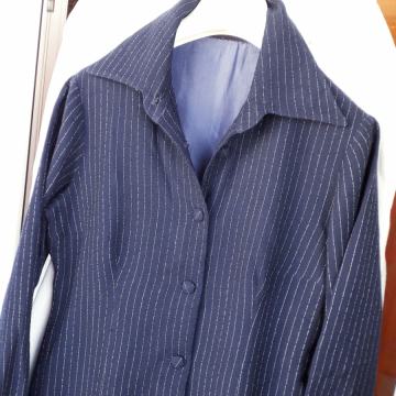 Plava haljina-košulja M/40