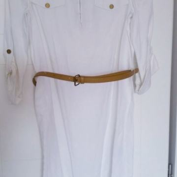 TORY BURCH! TOPBRAND! NOVO! PRIRODNI MAT.LANENO PAMUČNA Haljina-tunika