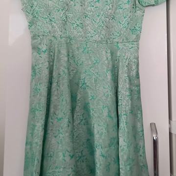 UNIKAT vintage haljina mint boje i sjaj, sa swing rock (Tellerrock) ti