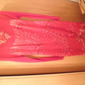 unikatna crvena svečana kratka haljina