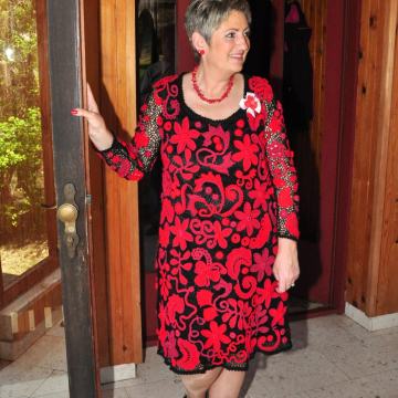 heklana haljina unikat