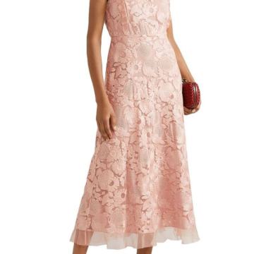 Valentino Garavani čipka/svila svečana roza haljina vel.38