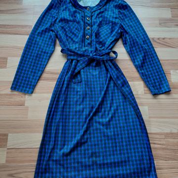 Vintage plava haljina