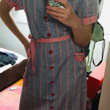 Vintage šivana haljina custom made