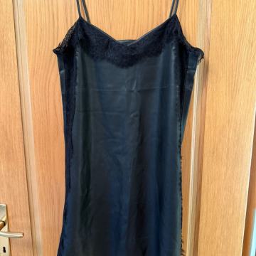 Zara Kožna Haljina na naramenice