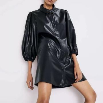 Zara kožna haljina NOVO