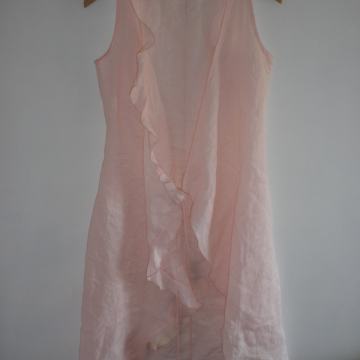 ZARA - LANENA HALJINA NA PREKLOP I VEZANJE 34 / 36 S