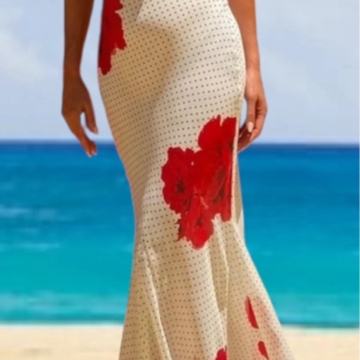 ZARA lepršava duga haljina S, novo