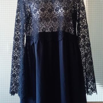 ZARA TRAFALUC kraća haljina sa čipkom/ vel. S