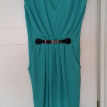 TIRKIZNA PREDIVNA HALJINA! DUŽINA DO.KOLJENAi