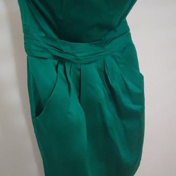 Zelena HM korzet haljina sa dodatkom džepova