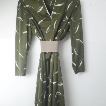 Zelena proljetna haljina 42