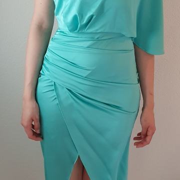 Zeleno plava haljina