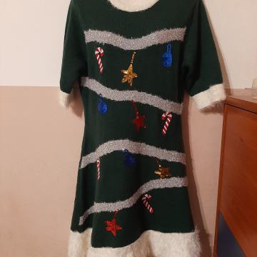 Zimska božićna ženska haljina