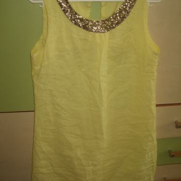 ŽUTA LANENA HALJINA VEL.L