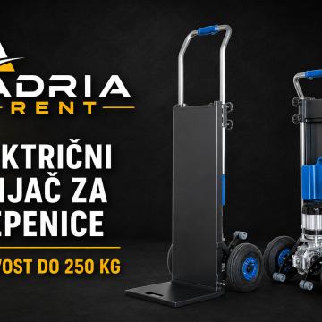 NAJAM ELEKTRIČNOG PENJAČA ZA STEPENICE – NOSIVOST DO 250 KG